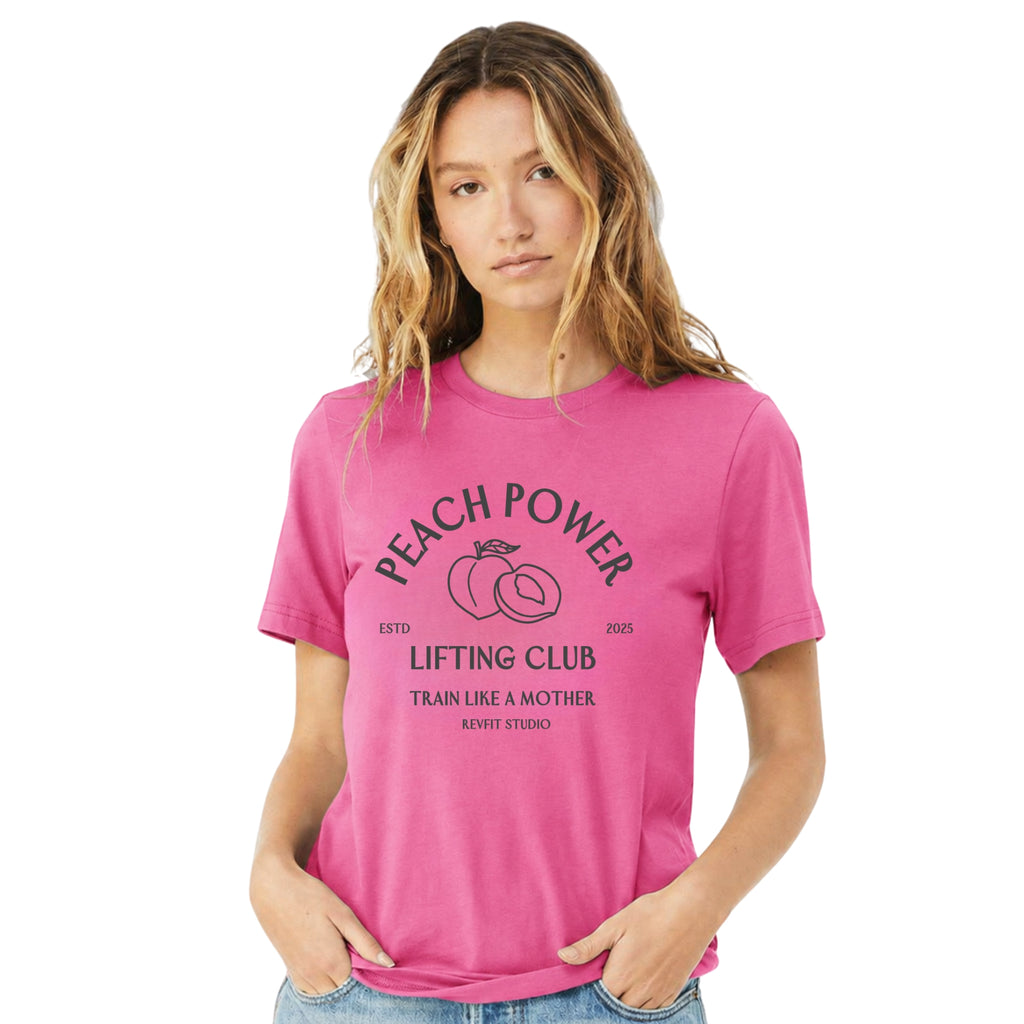 Peach Power Lifting Club Tee
