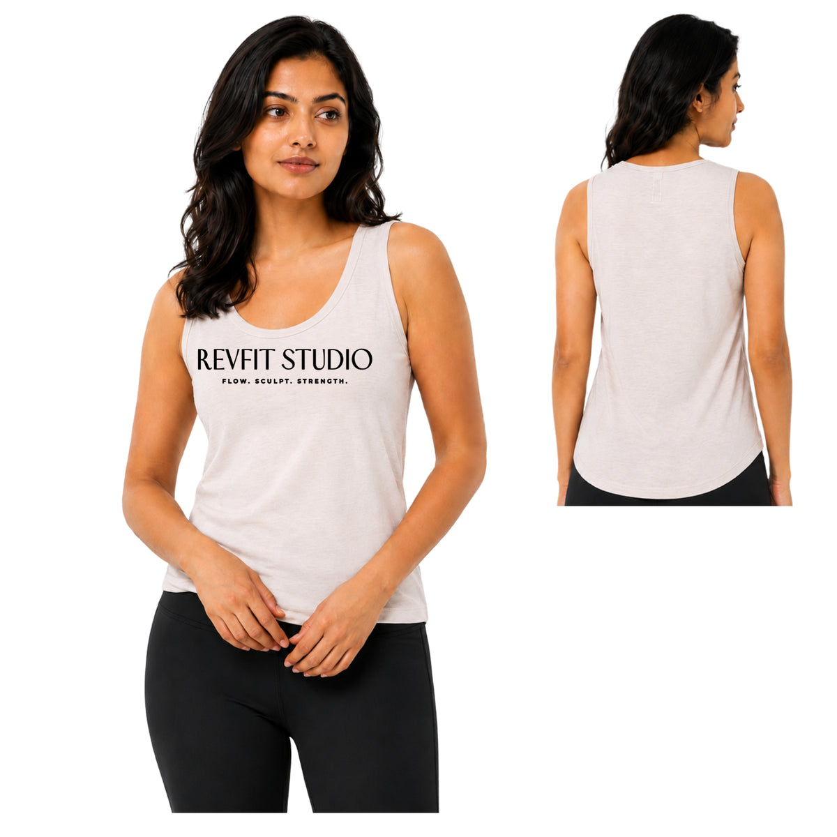 RevFit Studio Everyday Tank in Heather Dust - RevFit Summer Merch