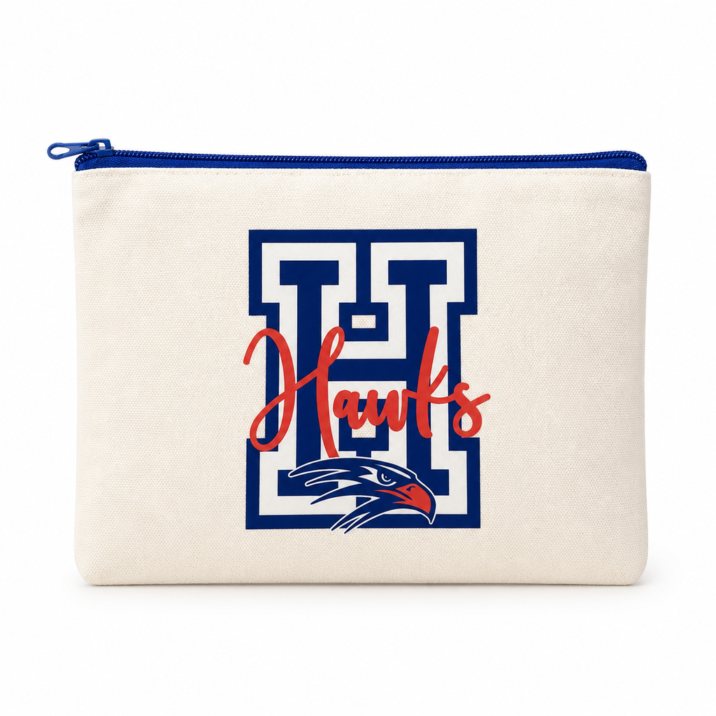 Hanahan Hawks Pouch with Zipper