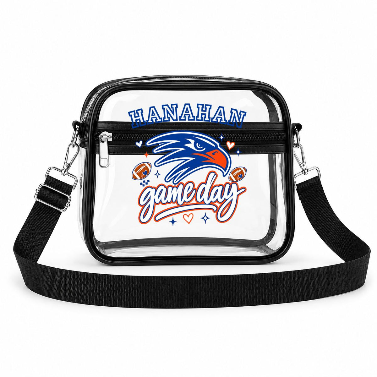Hanahan Athletics Clear Stadium Crossbody Bag
