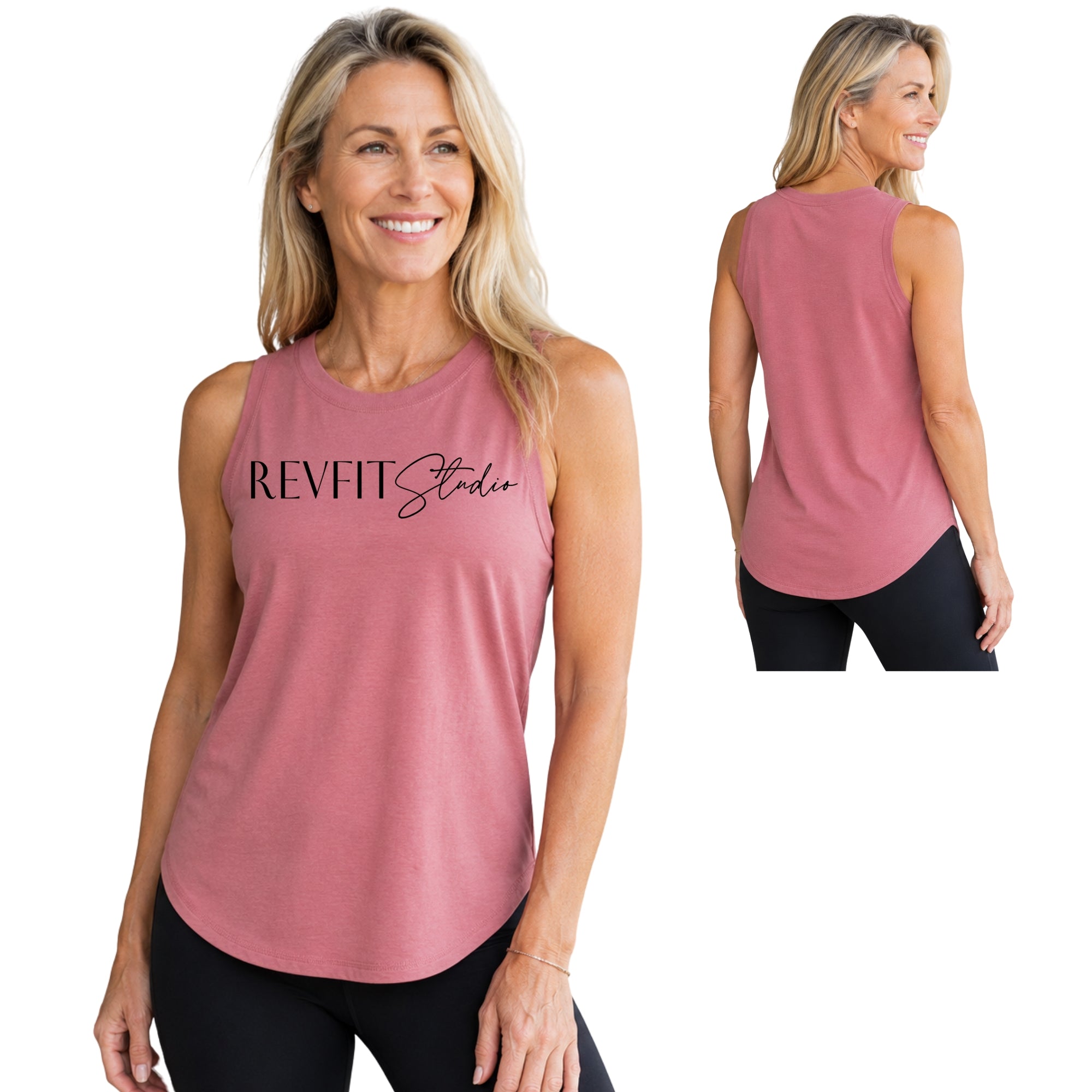 RevFit Studio Flow Tank in Mauve - RevFit Summer Merch