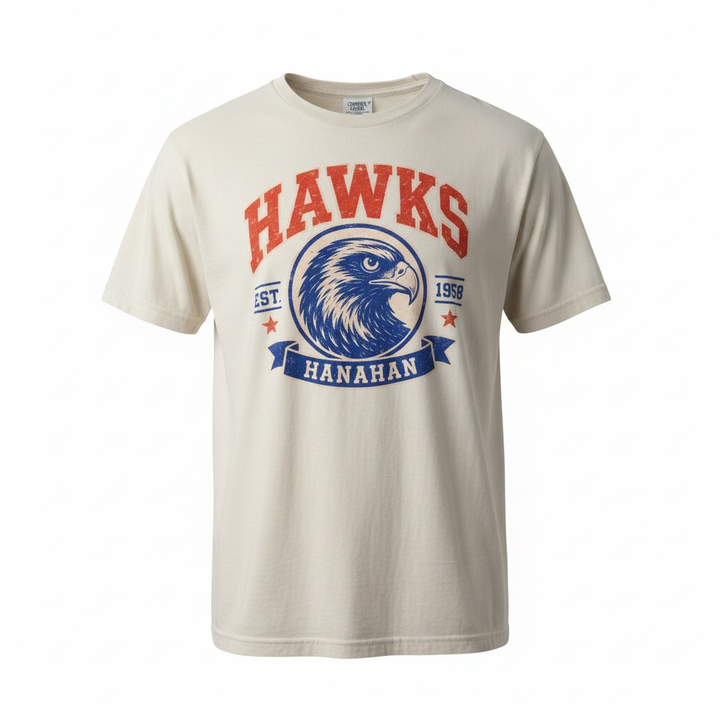 Vintage Hanahan Hawks Comfort Colors® Tee
