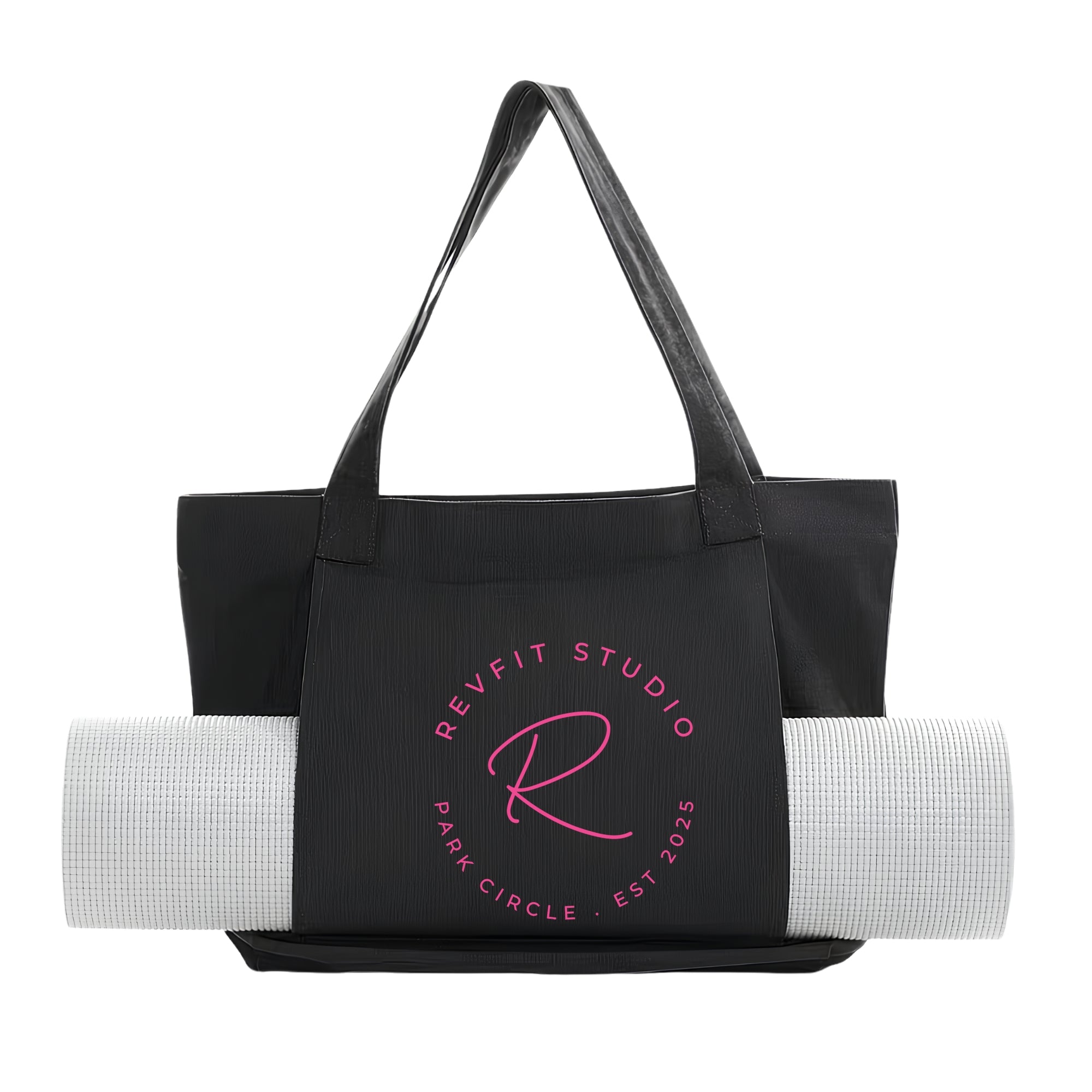 RevFit Studio Yoga Mat Tote with Pink Logo - RevFit Summer Merch