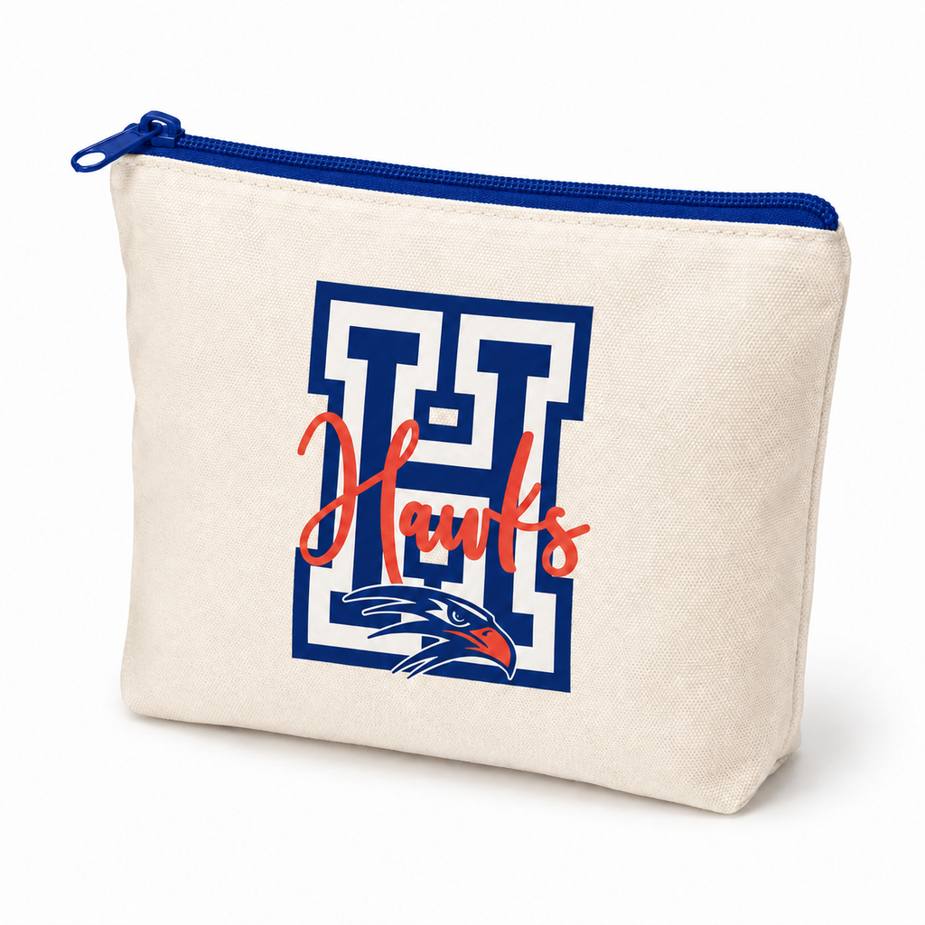 Hanahan Hawks Pouch with Zipper