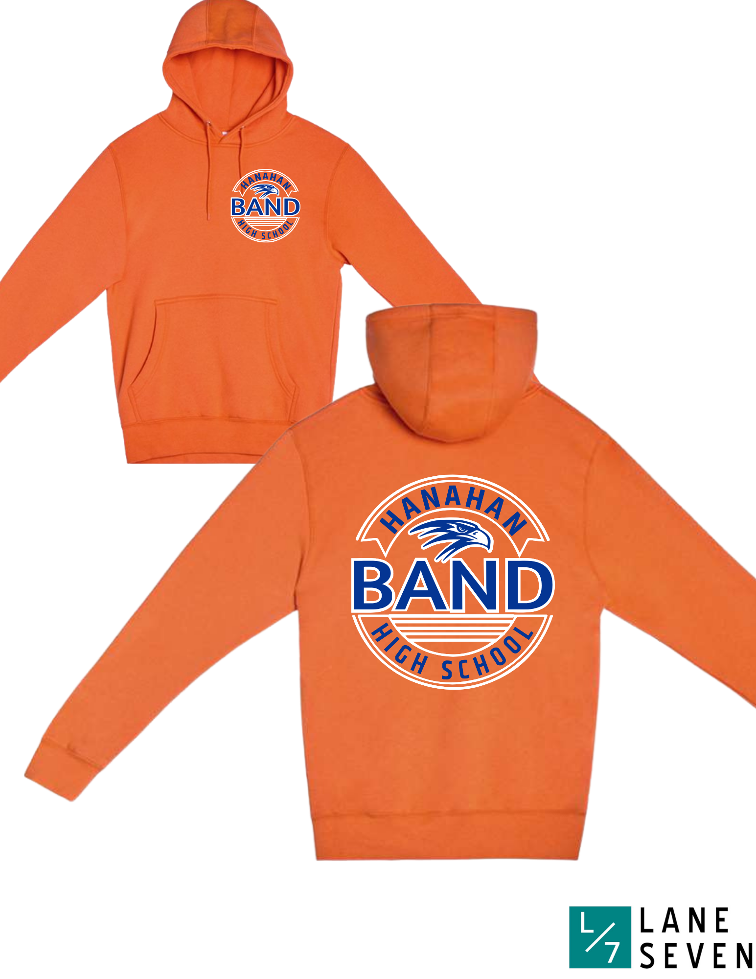 Hanahan Band Hoodie Orange