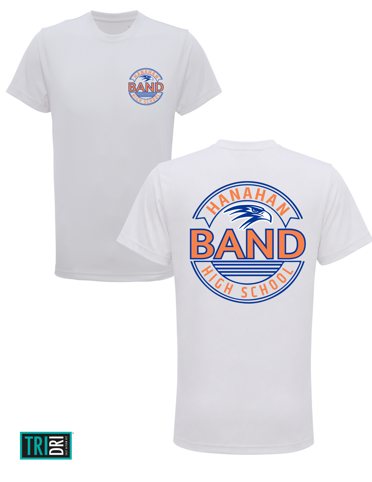 Hanahan Band Performance Tee White