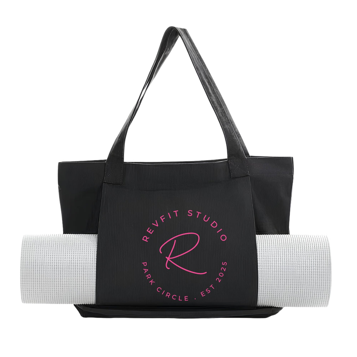 REVFIT Studio Yoga Tote — Pink Logo